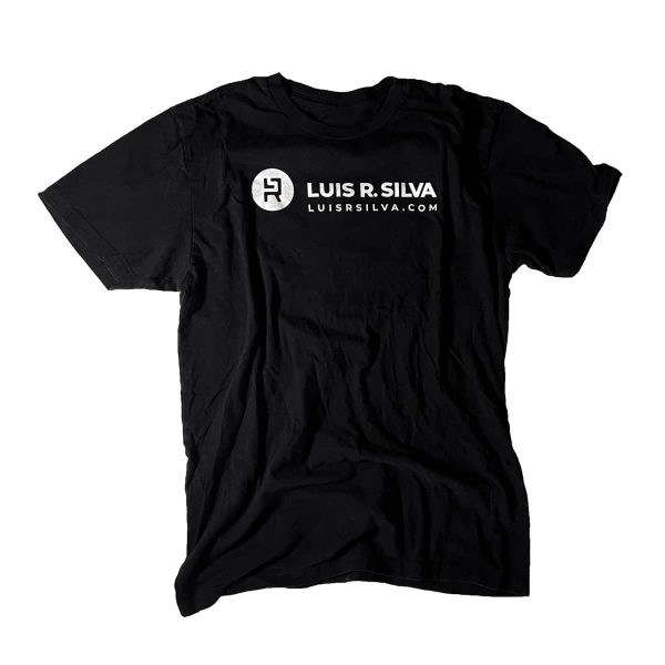 Camiseta luisrsilva.com color negro para hombre